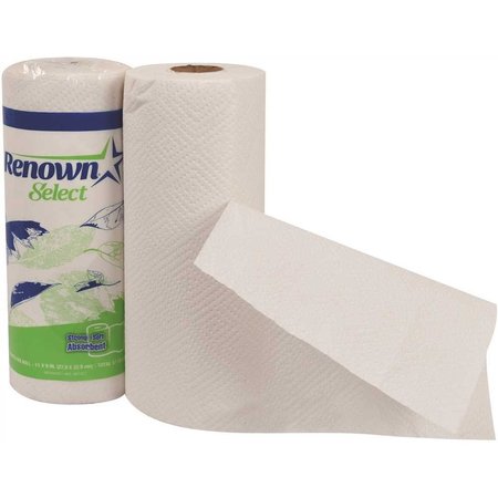 RENOWN White Perforated 2-Ply Paper Towel-Roll 84-Sheets/Roll, , 30PK REN06001-WB